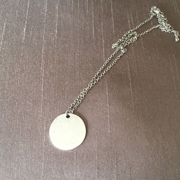 Silver Tone Semi Colon And So She Goes On Necklace NWT - Picture 4 of 4